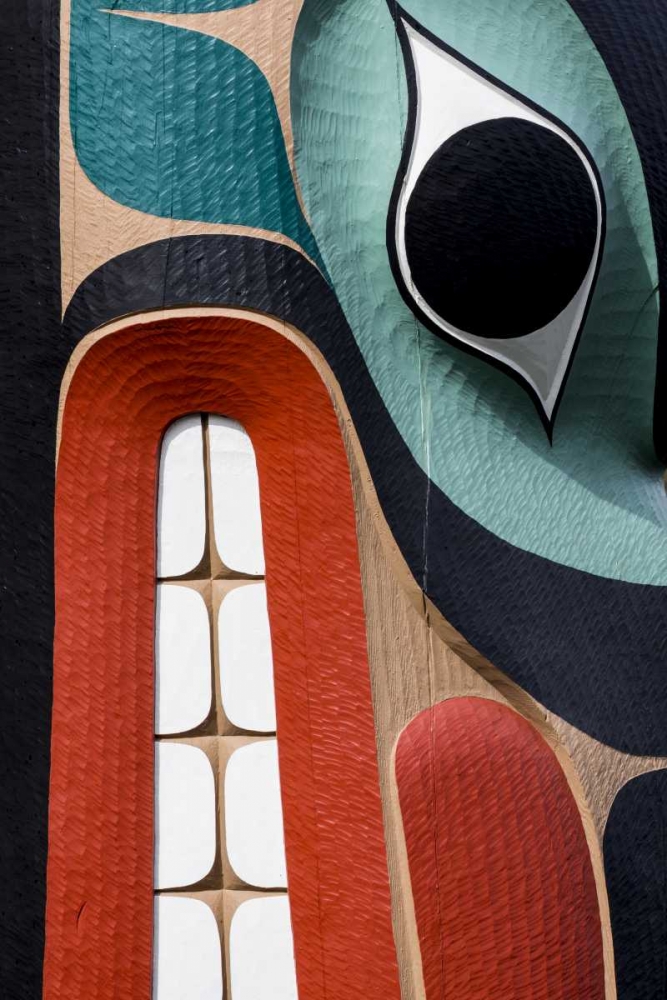 USA, Washington State, Jamestown Totem art PR